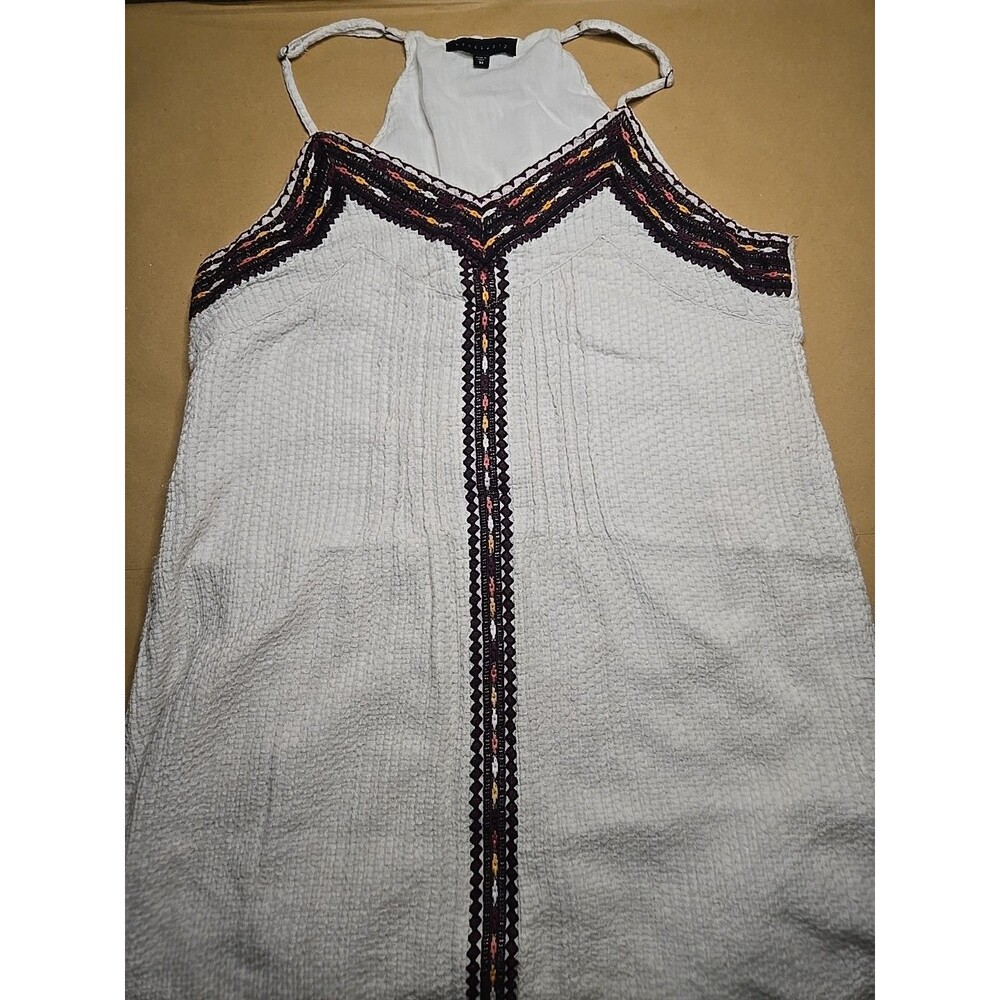 Sanctuary Womens Maya Ivory The Earth Light Dune Dress Embroidered Boho Med